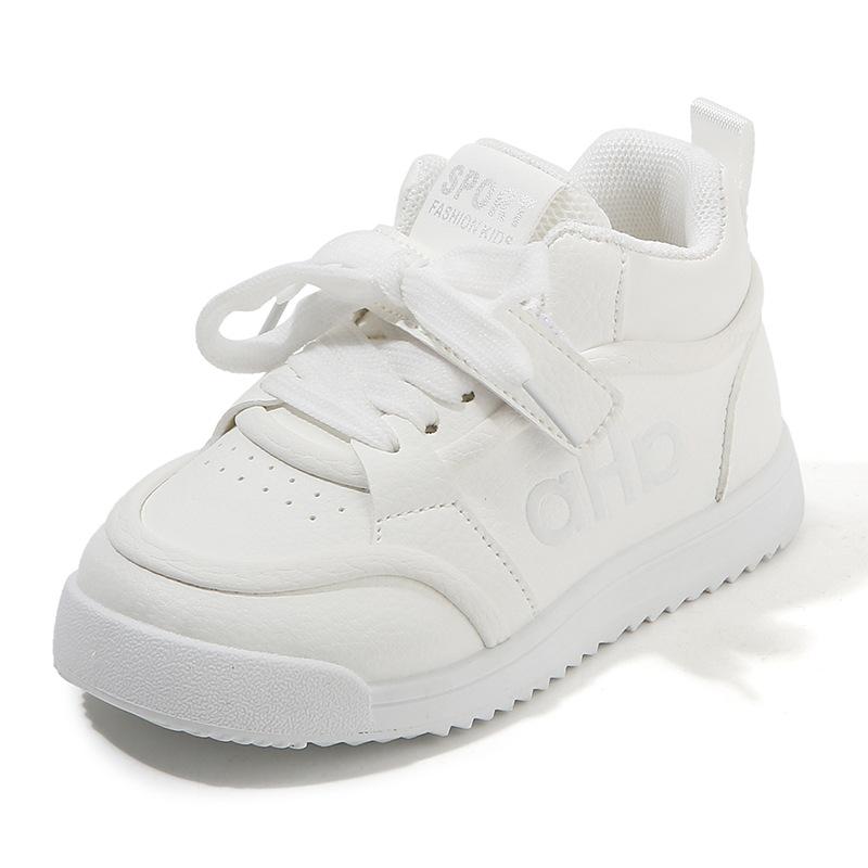 

2026Spring season unisex children s soft-soled, non-slip, lightweight, Velcro white sneakers, versatile student fashion sports shoes 32Inner Length19.5cm білий