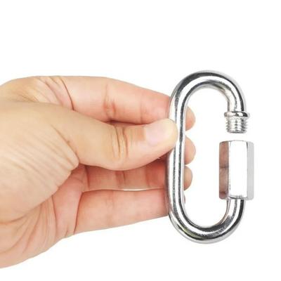 High Quality M3.5~M14 Screw Lock Stainless Steel New Quick Links Safety Snap Hook Carabiner Chain Buckle