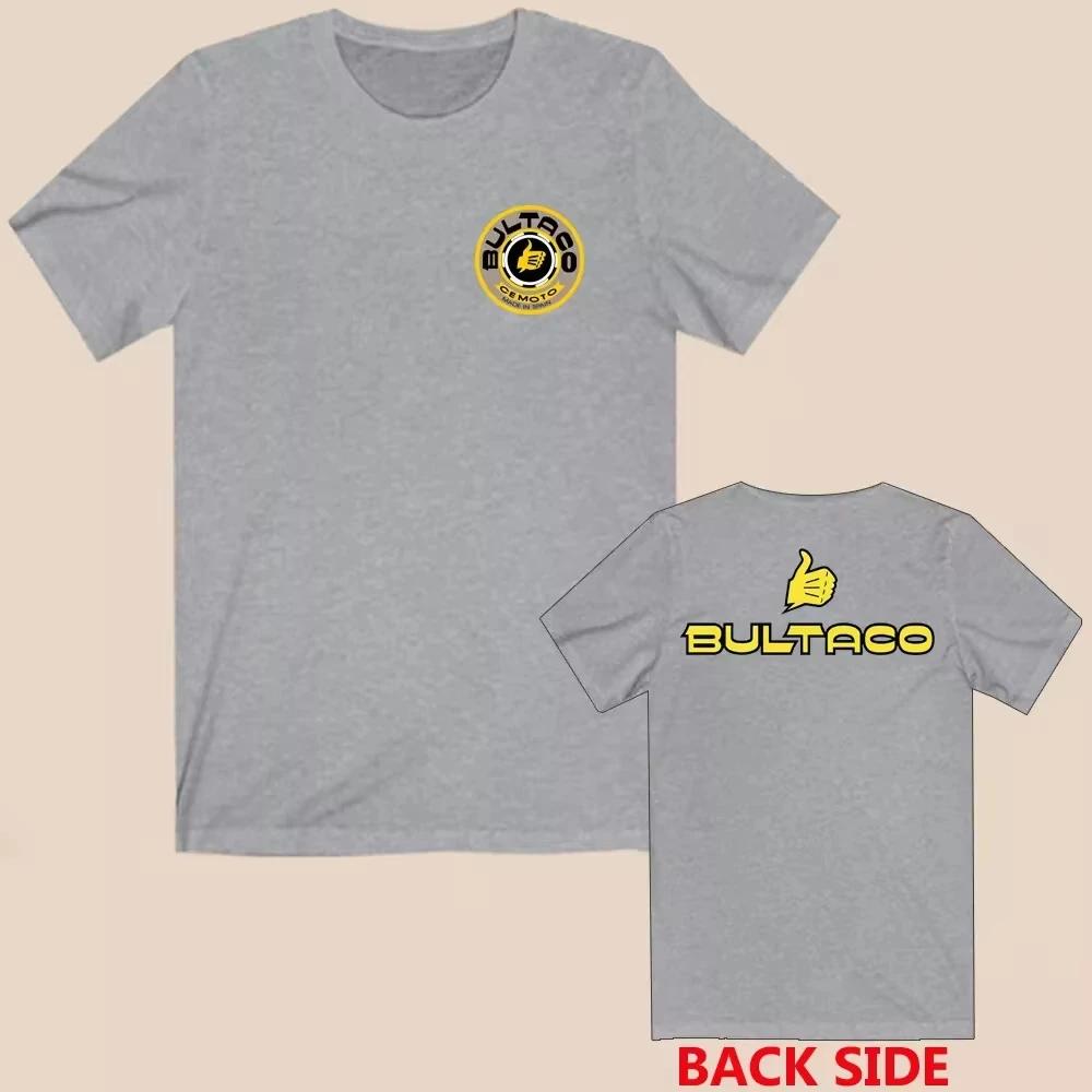2025 Streetwear Classic Men Women Summer High T Shirt Bultaco Cemoto Motorcycle Print Tee Unisex Fashion Crew Neck T-shirt