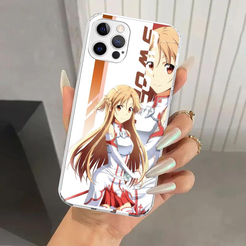 Anime Sword Art Online SAO Phone Case for Iphone 17 Air 16 15 Plus 14 13 Mini 12 11 Pro Max 16E 7 8 SE 2020 Soft Funda Print She