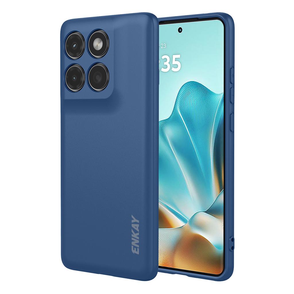 For Motorola Edge 60 Fusion 5G/Motorola Edge 60 5G Silicone Case ENKAY HAT PRINCE Straight Edge Cell Phone Back Cover