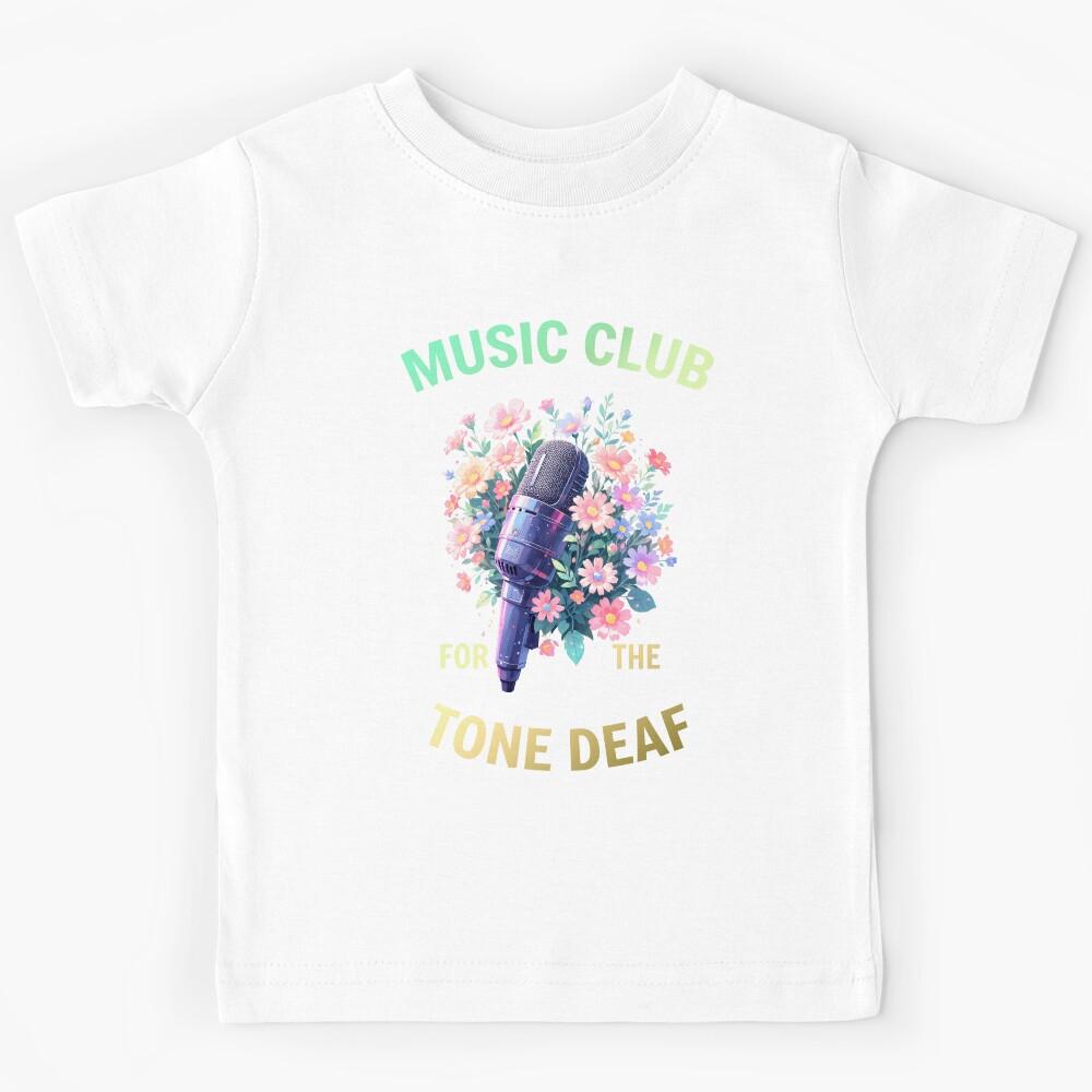 Tone Deaf Music Club - Microphone Flower Art Print Kids T-Shirt 150