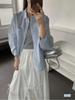 Korean Style Light Salt Washed Cotton Oversized Jacket Shirt for Women - New 26 Spring/Autumn Collection
