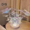 DIY Butterfly Night Light Set Ručně vyrobená LED svítící Butterfly Stolní lampa do ložnice Dárek k narozeninám pro ženy a dívky