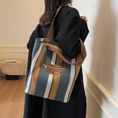 Neuer Trend Schultertasche Mode 2025 Handtasche mit Textur und großem Fassungsvermögen Einfache lässige Tragetasche