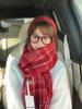 Festive Collection: Red Scarves & Imitation Cashmere Shawls - Cozy Winter Gifts & Soft Neck Warmers