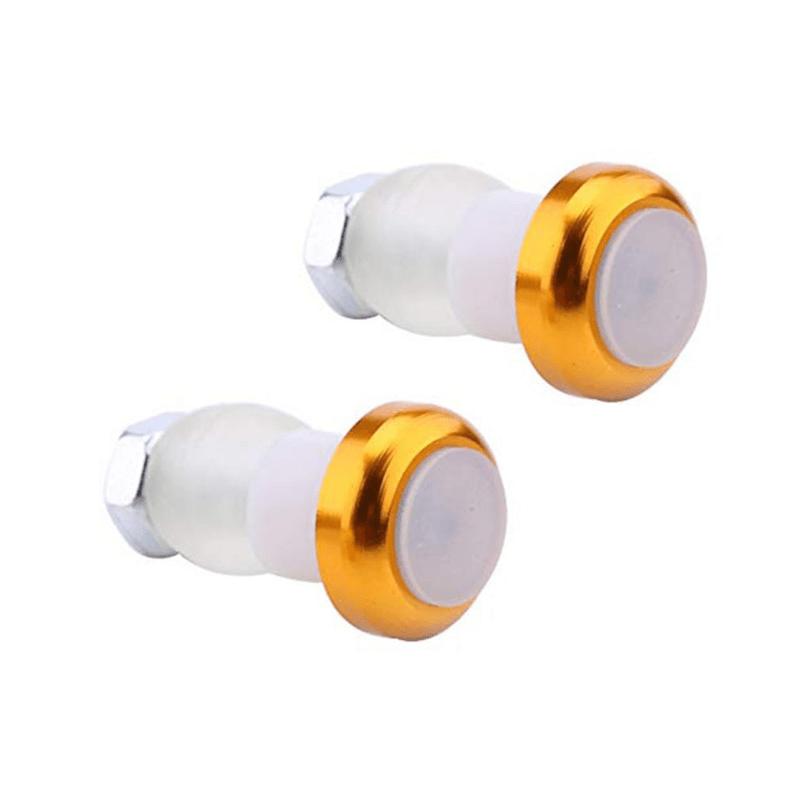 2Pcs 1 Pair Bicycle Cycling Turn Signal LED Handlebar Bar End Plugs Indicator Lights Including Battery Bike Accessories