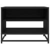 TV Unit Black with Oak Effect 61 x 40 x 46 cm Engineered Wood