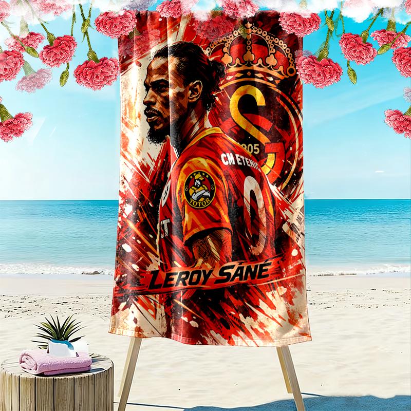 Galatasaray SK Beach Towel, Lightweight Beach Towel, Tropical Style, Ideal Holiday Gift For Family