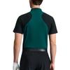 FILA Golf Series Simple Texture Color Block Versatile Comfortable Sports Golf Casual Knitted Short Sleeve Polo Shirt Men tops Sea-Green A11M625119FKK