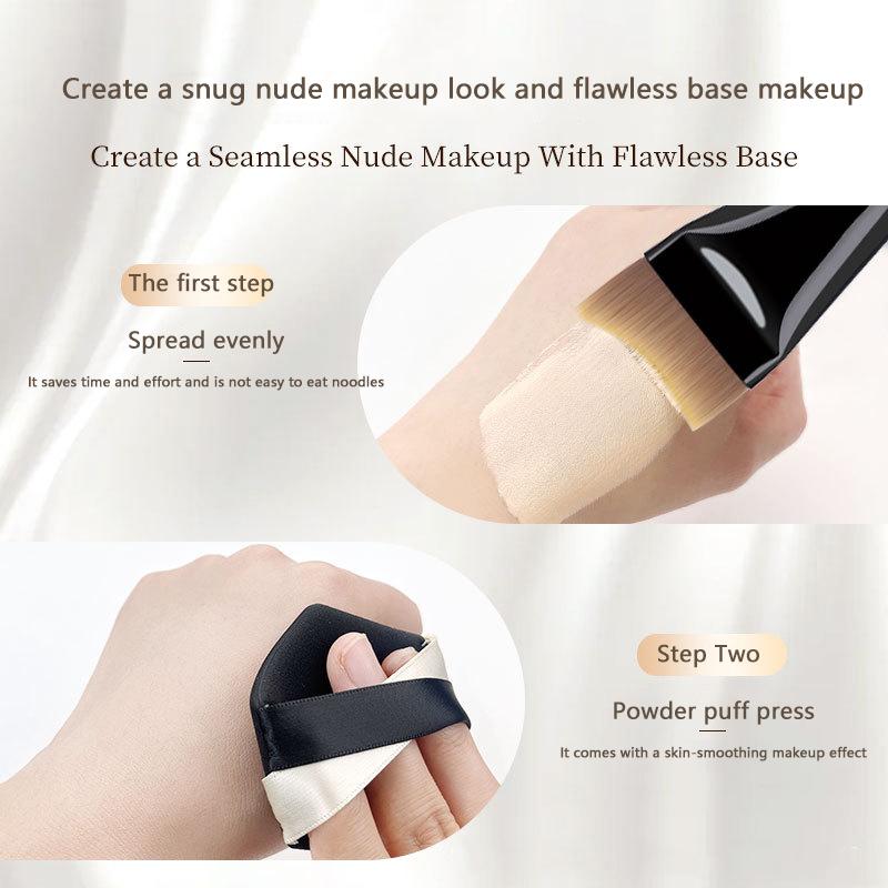 Ultra Thin Crescent Foundation Brush Face Contour Brush Color Palette Blending Foundation Cream Makeup Brushes Palette Kits