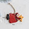 Creative Christmas Cookie Cake Old Man Ice Cream Cone Chef Old Man Donut Gingerbread Man Pendant for Christmas Tree Decoration