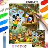 Jungle Treehouse Oil Paint Digital Painting Art Kit FillIn Painting Home Decor