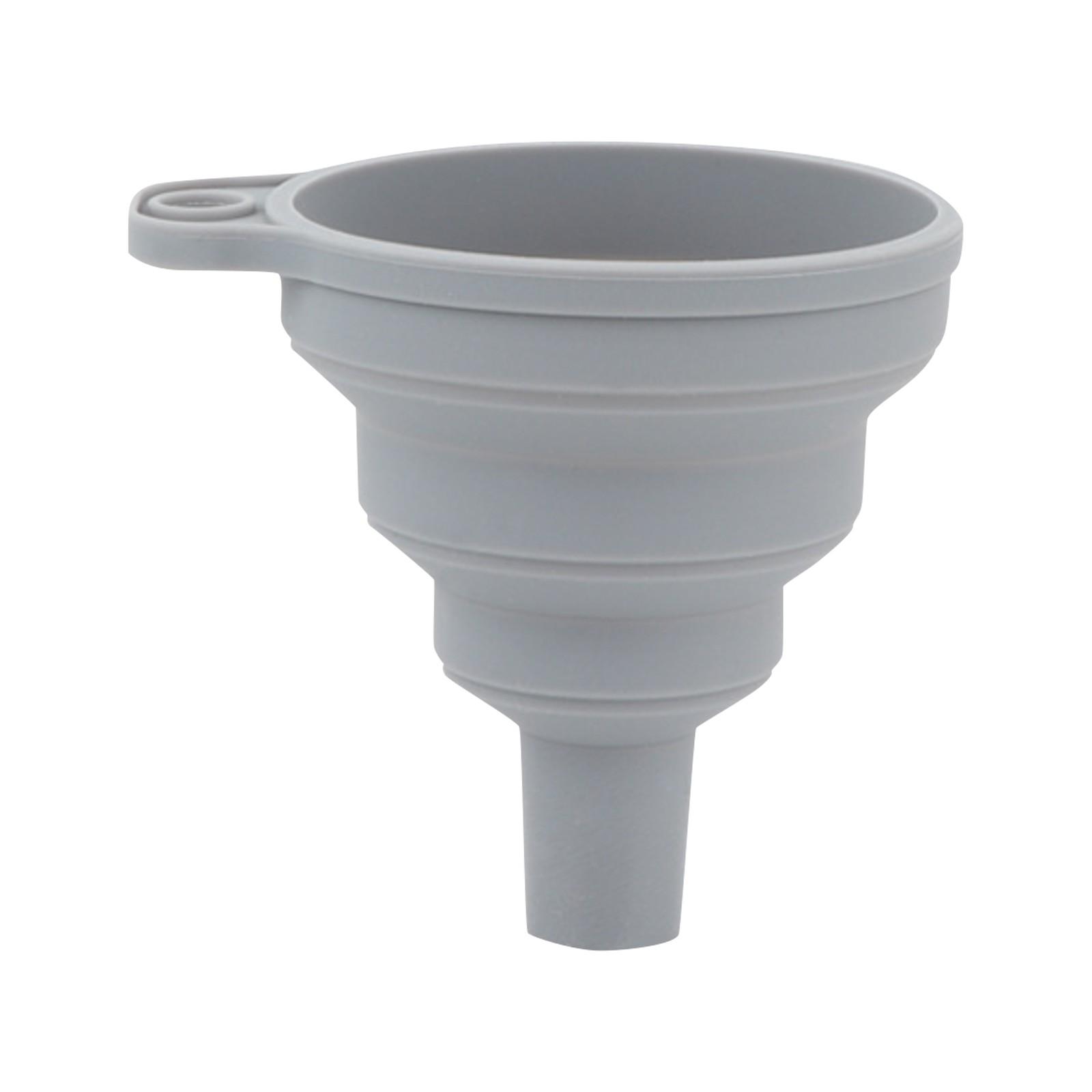 Universal Silicone Gel Practical Foldable Funnel Hopper Multifunctional Portable Outdoor Kitchen Cooking Accessories