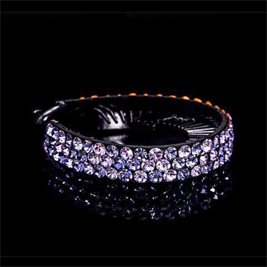 Exquisite Rhinestone Hair Clip, Full Rhinestone Vertical Ponytail Clip, Banana Clip For Adults.