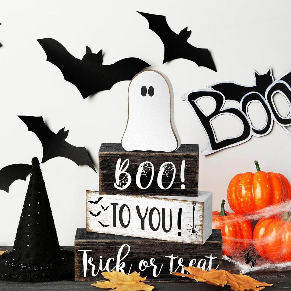 Ghost Table Decor Cute Ghost Halloween Decorations Indoor Rustic Party Favors Seasonal Holiday Supplies for Fireplace Mantle