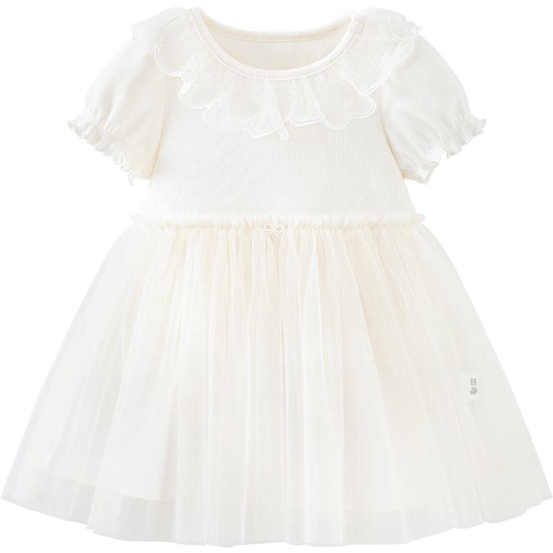 Minibala Girls' Bowknot Mesh A-line Dress