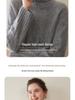 Three-Strand Thickened Women's Cashmere High Neck Cable Knit Sweater