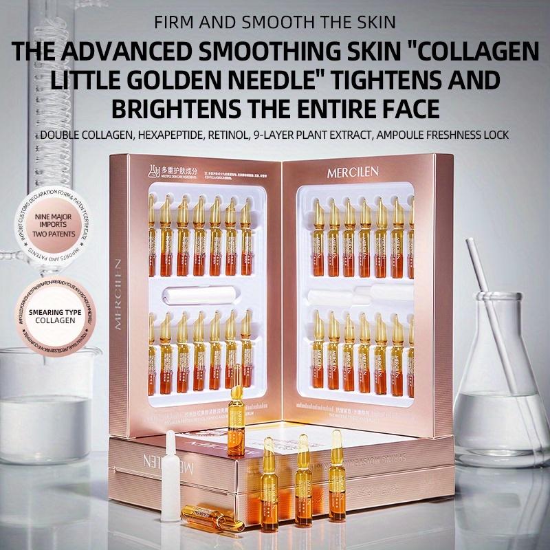 MERCILEN Collagen Retinol Firming Essence 28 Bottles Moisturizing Brightening Serum Firm Skin Improve Elasticity Smooth Fine Lines Travel Gift Set