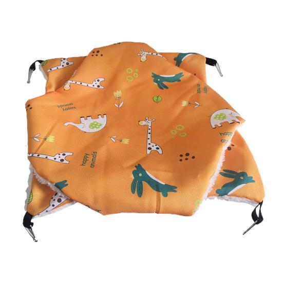 Hamster Nest Big Space Hanging Printing Keep Warm Double Layer Rest Cloth Christmas