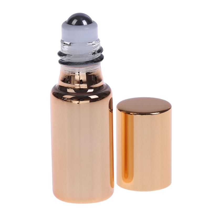 

Essential Oil Bottles 5Ml/10Ml Roll On Stainless Steel Roller Ball Massager S золотий