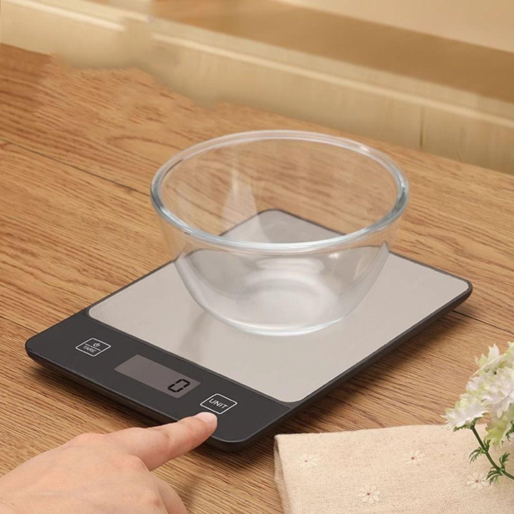 Stainless Steel Electronic Scale Digital Display Kitchen Scale Accurate Food Scale Baking Cooking