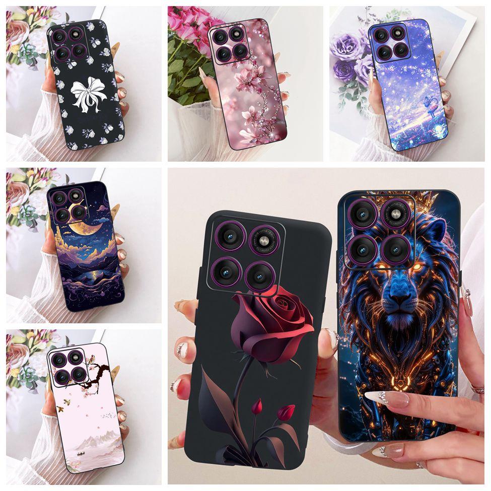 Case For Motorola Edge 60 Pro Cover XT2507-1 Fashion Cute Cat Funny Painted Bumper For Moto Edge 60 Pro Casing