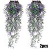 2Pcs Artificial Ivy Flower Vine Garland Hanging Home Garden Trailing Basket Plant