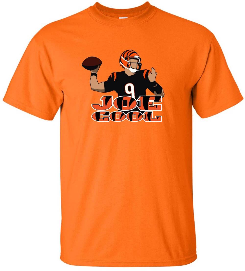 Joe Burrow Joe Cool Cincinnati Bengals Long Short Sleeve T-Shirt XXXL