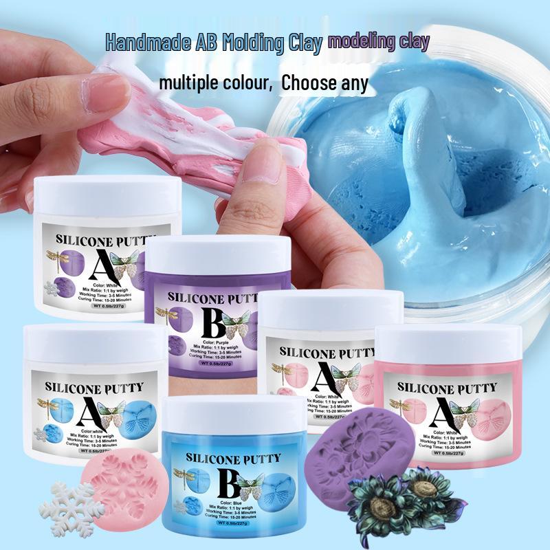 

Тайваньская АБС-пластилиновая глина: Быстроотверждаемая силиконовая слепочная масса 60g Pink