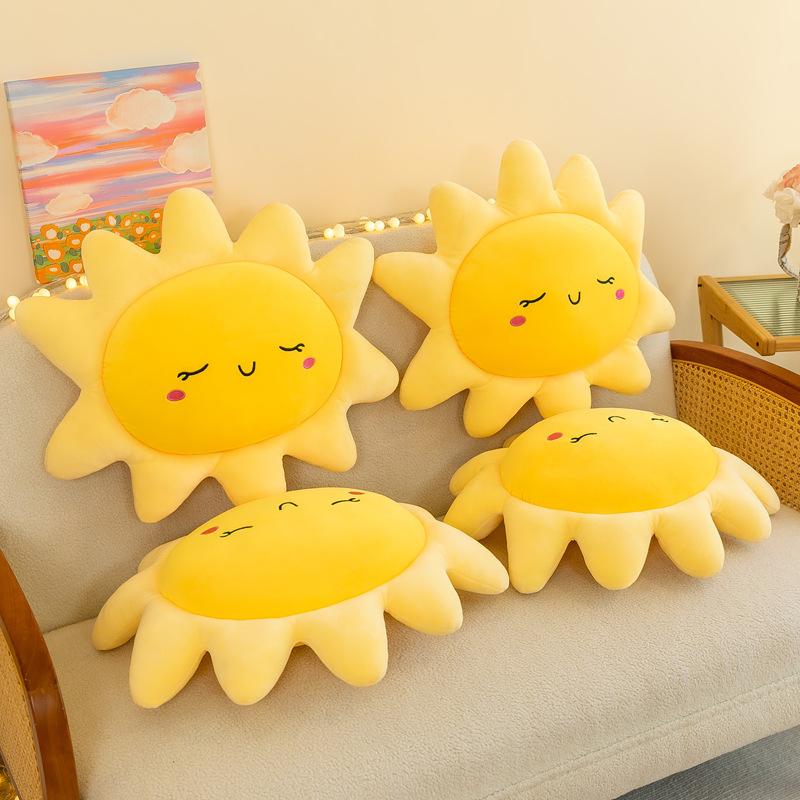 Sun Cushion Pillow Creative Sun Flower Plush Toy Children Soothing Sleeping Pillow Gift