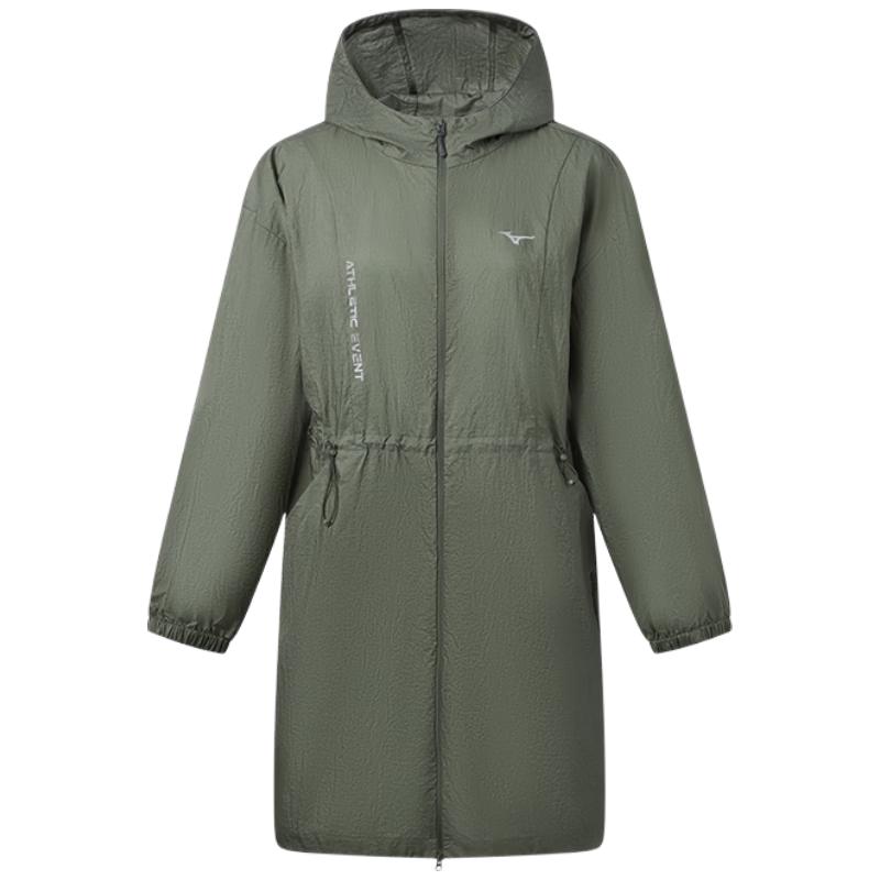 

Mizuno Women s Mid-Length Sport Casual Windbreaker Jacket L