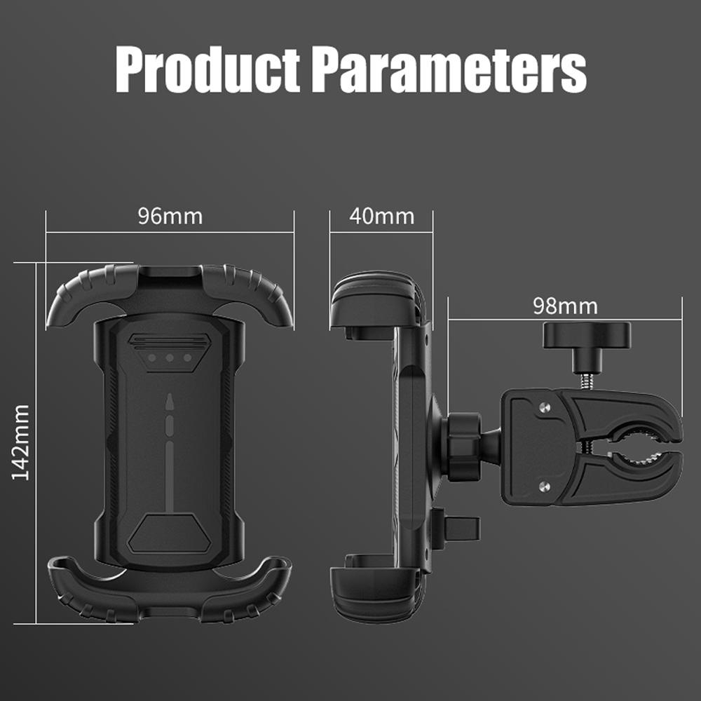 Universal Bike Phone Holder Bicycle/Motorcycle Handlebar Phone Mount 360 Degree Rotation Cellphone Bracket