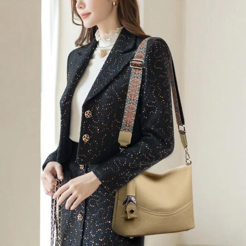 Luxus Designer Schulter Umhängetaschen Hochwertiges Leder Damen Taschen 2025 Mode Damen Handtaschen Umhänge Messenger Bag