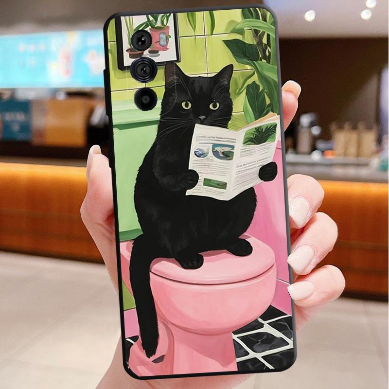 Phone Case For Motorola Edge 50 40 Pro 60 50 40 30 Ultra Neo Fusion Moto G Play G Stylus G Power G Fun Cat