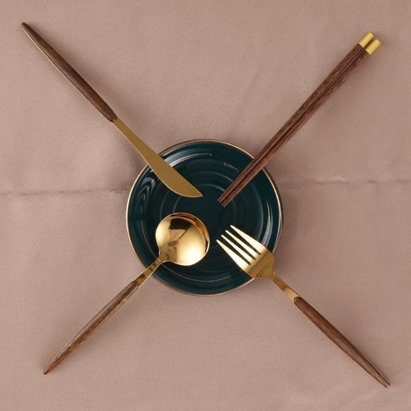 Faust Derby Wenge Wood 4-Piece Cutlery Set