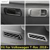 Stainless Steel Accessories For Volkswagen T-Roc T Roc 2018 - 2025 Glove Box Sequin / Dashboard Air AC Vent Panel Cover Trim