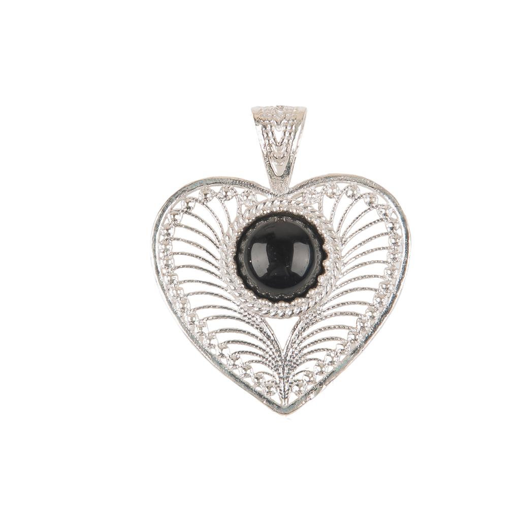 Black Tourmaline Gemstone 925 Sterling Silver Jewelry Handmade Pendant For Mom CP-15-25