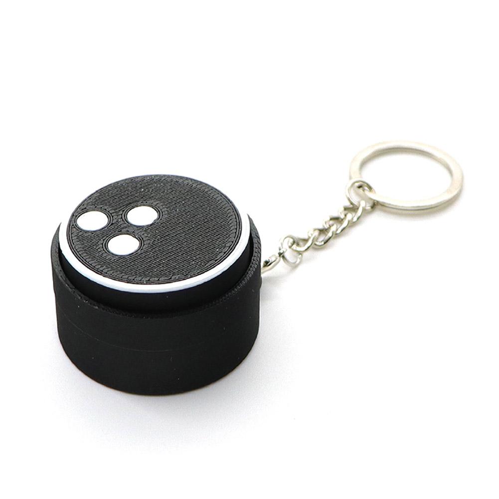 

Button Decompression Keychain Pendant Ball Toy Creative Clicker Bag Pendant 3D Printed Pendant