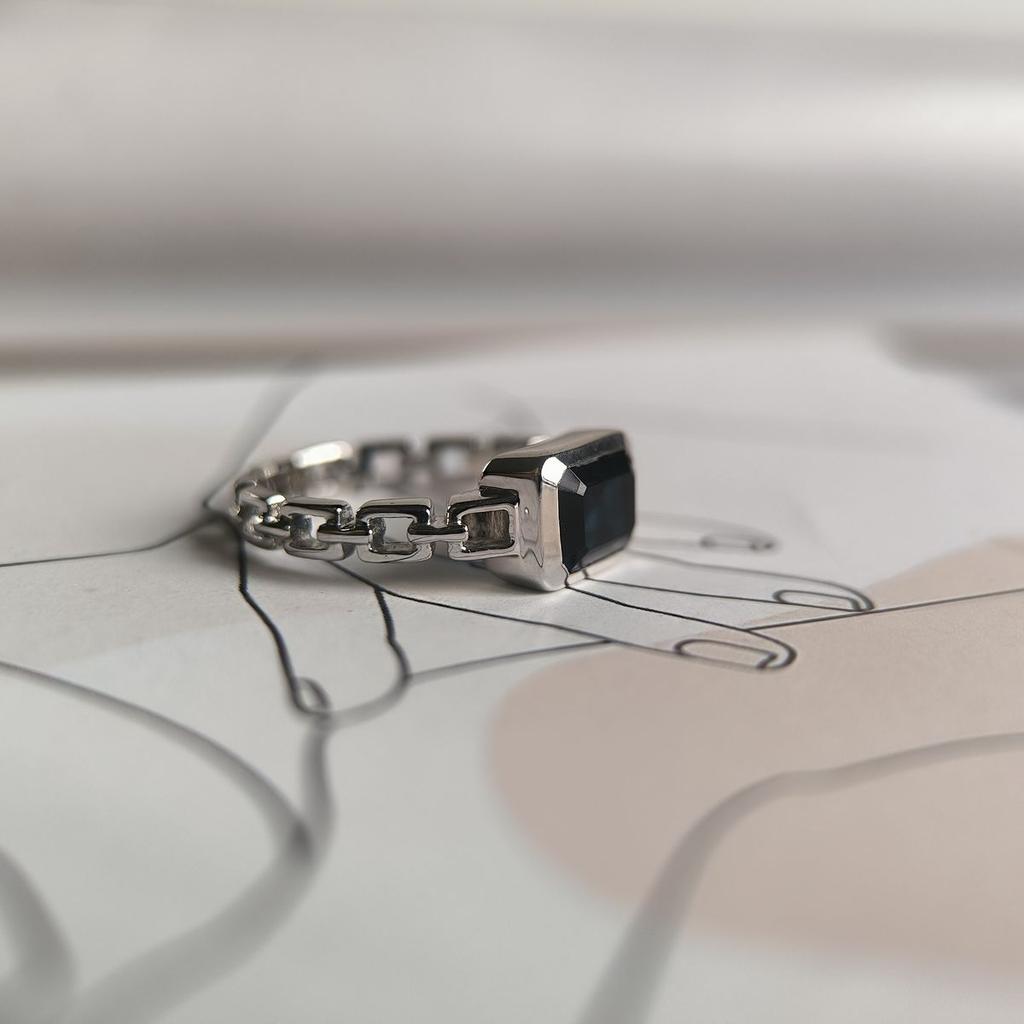 Silver Ring with Nano Sapphire 1.467ct, Product Weight 3.63 Gr (2189077)