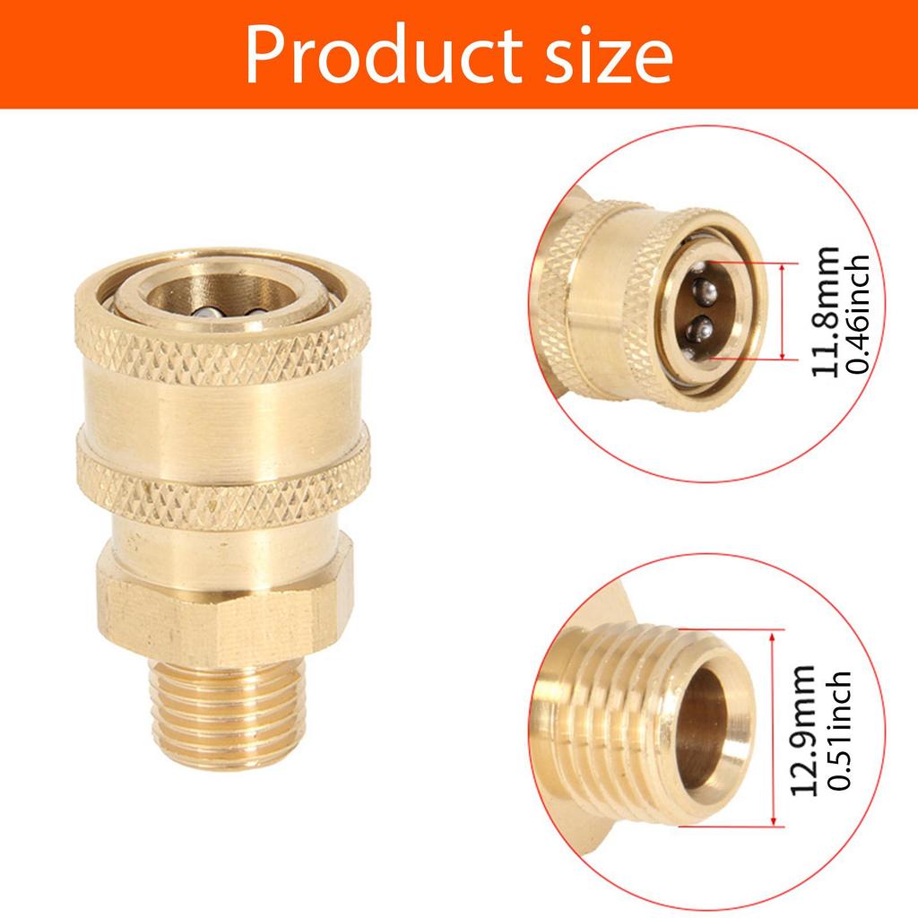Pressure Washer Adapter Accessories Garden Hose Adapter Premium Pressure Washer Coupling Quick Connect Fitting Quick Coupler