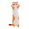 Plush Cat Long Toy Soft Stuffed Kitten Pillow Kids Sleeping Pillow Decor Home