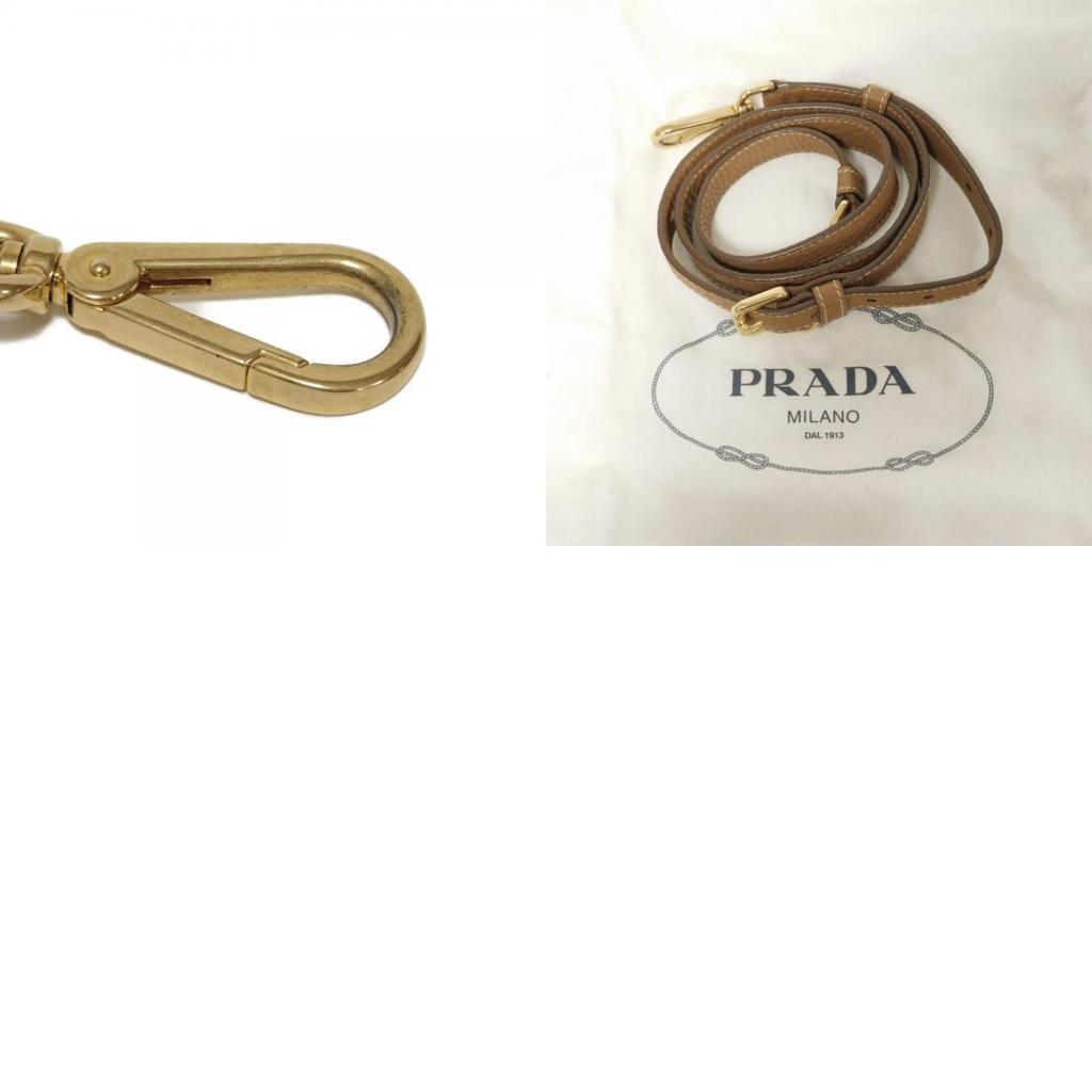 Used Vitello Dyno Bag BL0805 7922 2-Way Shoulder Bag with Metal Logo, Brown (11569) Unisex from Japan AUTHENTIC