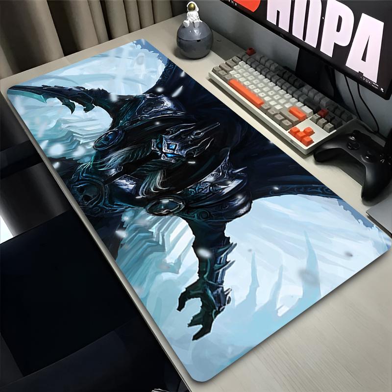 XXL Gaming Accessories Gamer Keyboard Desk Mat NonSlip World of Warcraft Lich King Laptop Notebook Mousepad X Mouse Mats