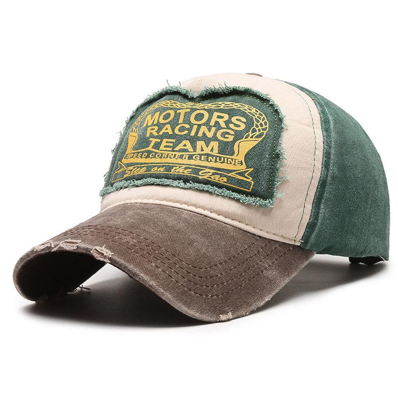 

Men s & Women s Trendy Washed Denim Baseball Cap - Spring/Autumn Casual Sun Hat with Distressed Duckbill Design. Adjustable зелений