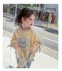Höst Koreansk Stil Flickors Patchwork Sweatshirt & Leggings Set