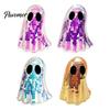 Reflective Mosaic Art Disco Ghost Tabletop Ornament, Iridescent Mirror Figurine, Retro Holiday Atmosphere Ornament Halloween Party Decor, Cute Spooky