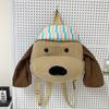 Stuffed Dog Plush Doll Knapsack Fluffy Students School Bag  Adorkable Holiday Gift