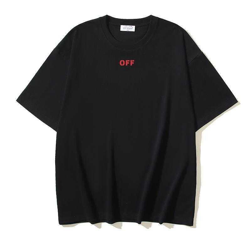 1090 Off-White 2025 Frühjahr/Sommer Neu Smile Pfeil Gedruckt Rundhals Kurzarm Herren- und Damen-T-Shirts