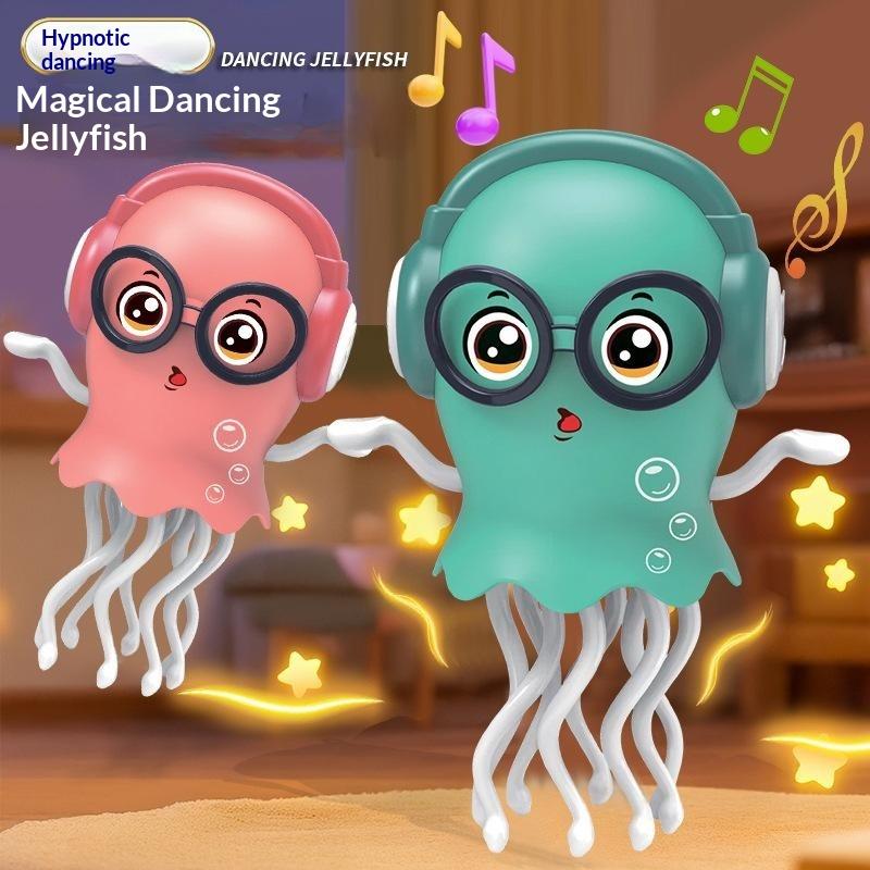 Jouet méduse dansante électrique avec musique, lumières clignotantes et mouvement automatique, parfait pour le temps de jeu des enfants, cadeaux d'anniversaire